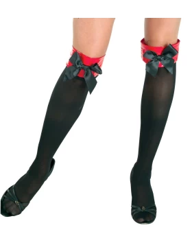 Αποκριάτικες Κάλτσες Μαύρες με Φιογκάκι 70432 - 312648