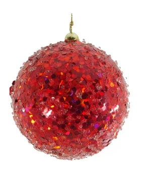 Χριστουγεννιάτικη Μπάλα Κόκκινη 8cm 9782003