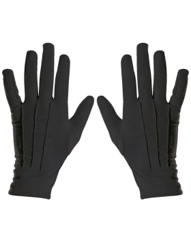 Αποκριάτικα Γάντια Μαύρα Κοντά 314815 Deluxe