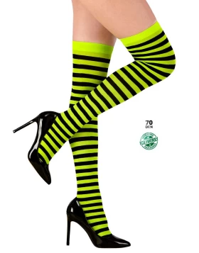 Κάλτσες Πράσινες με Ρίγες 70 DEN 314823