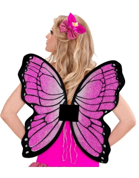 Φτερά Πεταλούδας Μώβ με Glitter 50x50cm 314843