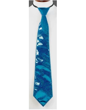 Αποκριάτικη Γραβάτα Μεταλιζέ Μπλέ 40cm 80619 - 315608d