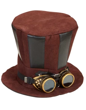 Αποκριάτικο Καπέλο με Γυαλιά SteamPunk 60813 - 316598