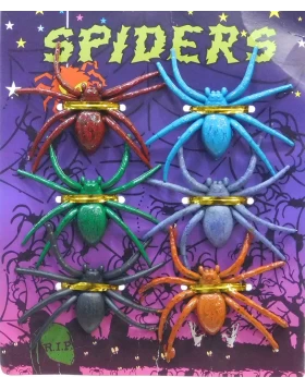 Set 6 Αράχνες Halloween Χρωματιστές 312513b