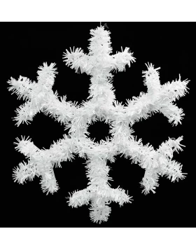 Χριστουγεννιάτικη Διακοσμητική Άσπρη Νιφάδα 32cm 236962