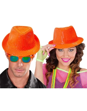 Καπέλο Καβουράκι Neon Πορτοκαλί με Πούλιες 318421