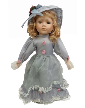 Διακοσμητική Κούκλα Πορσελάνης 41cm 603080