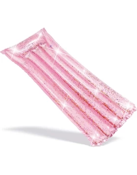 Intex Φουσκωτό Στρώμα Pink Glitter 58720