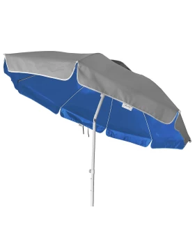 Ομπρέλα Θαλάσσης 035853 με Αεραγωγό 2.0m - UV50 Silver/Blue
