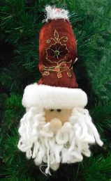 Χριστουγεννιάτικο Λούτρινο Στολίδι Άγιος Βασίλης 30cm 28019 (Thumb 1)