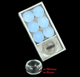 Set/6 Αρωματικά Κεριά Ρεσώ με Γυάλινη Βάση 236477 Blueberry (Thumb 1)