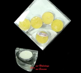 Set/5 Αρωματικά Κεριά Ρεσώ με Γυάλινη Βάση 236459 Lemon (Thumb 1)