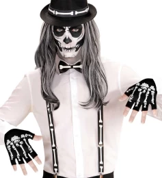 Γάντια Σκελετού Κοφτά 314949 Deluxe (Thumb 4)