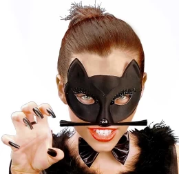 Αποκριάτικη Μάσκα Γάτας Μαύρη 314773 (Thumb 3)