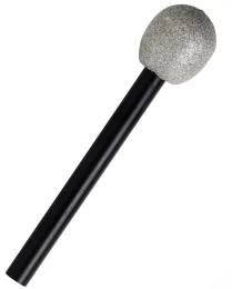 Αποκριάτικο Μικρόφωνο Ασημί 316623 (Thumb 1)