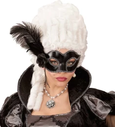 Αποκριάτικη Μαύρη Μάσκα Ματιών με Φτερό 315114  (Thumb 4)