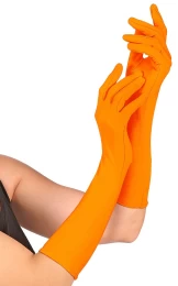Αποκριάτικα Γάντια Μακριά Πορτοκαλί Neon 312010  (Thumb 1)