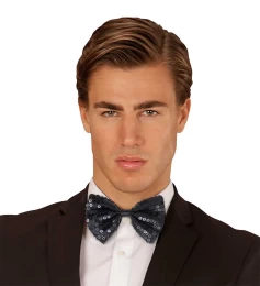 Αποκριάτικο Παπιγιόν Μαύρο με Πούλιες 530772 (Thumb 2)