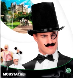 Αποκριάτικο Μουστάκι Μαύρο 312062  (Thumb 2)