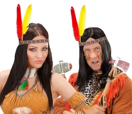 Αποκριάτικη Κορδέλα Ινδιάνου με 2 Φτερά 312027 (Thumb 1)