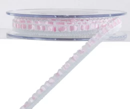 Κορδέλα Φυτίλι με Σατέν Ρόζ 9.1m x1cm 50816 (Thumb 1)