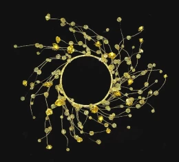 Χριστουγεννιάτικο Στεφάνι Κηροπηγίου 25cm 231996 (Thumb 1)