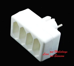 Πολύπριζο απλό Τ - 4 θέσεων 2300W - 232284 (Thumb 1)