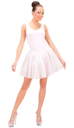 Αποκριάτικη Φούστα Ενηλίκων Tutu Άσπρη 1747W - 311917 (Thumb 2)