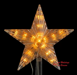 Χριστουγεννιάτικη Κορυφή Δέντρου Φωτιζόμενη Led Warm 21.5cm 60238 (Thumb 2)