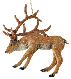 Χριστουγεννιάτικο Στολίδι Ελάφι 12cm 165645a (Thumb 1)