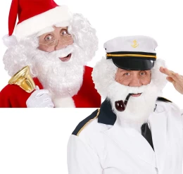 Αποκριάτικο Μούσι Με Μουστάκι Λευκό 0782W - 314218 (Thumb 1)