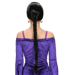 Περούκα Μαύρη με Κοτσίδα 315048 Deluxe (Thumb 2)