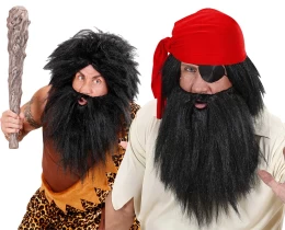 Set Περούκα με Μούσι & Μουστάκι Deluxe 316415 (Thumb 1)