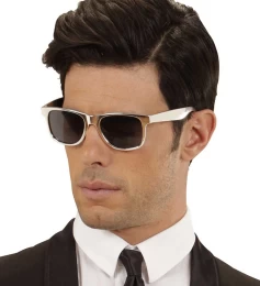 Αποκριάτικα Γυαλιά Μεταλλικό Ασημί 317098 (Thumb 2)