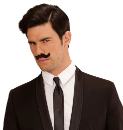 Σετ 7 Σχέδια Αποκριάτικα Μουστάκια Χαρακτήρων Μαύρα 317112 (Thumb 4)