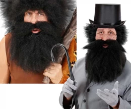 Μούσι με Μουστάκι Χαρακτήρων Μαύρο 317116 (Thumb 1)