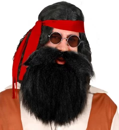 Μούσι με Μουστάκι Χαρακτήρων Μαύρο 317116 (Thumb 4)