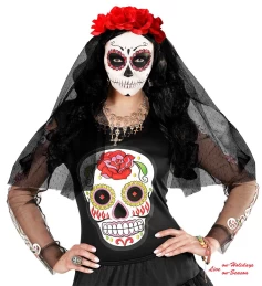 Αποκριάτικη Στέκα με Τριαντάφυλλα και Βέλο 09778 (Thumb 3)