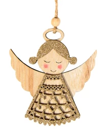 Χριστουγεννιάτικο Ξύλινο Στολίδι Αγγελάκι 236420b (Thumb 1)