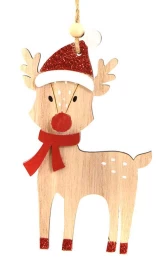 Χριστουγεννιάτικο Στολίδι Ξύλινο 13cm 236509b (Thumb 1)