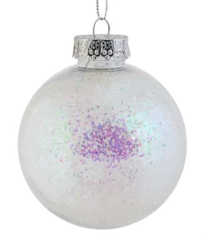 Χριστουγεννιάτικη Μπάλα Πλαστική 8cm 53172a (Thumb 1)