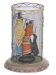 Διακοσμητικό Μεταλλικό Κηροπήγιο 15.5 cm 236816 (Thumb 1)