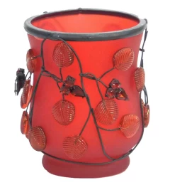 Διακοσμητικό Γυάλινο Κηροπήγιο 8.5x h10.5cm 236828 (Thumb 1)