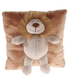 Λούτρινο Μαξιλάρι με Λιονταράκι 19x19cm 11069b (Thumb 1)