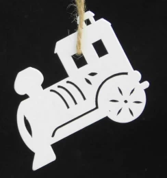 Χριστουγεννιάτικο Στολίδι Τρενάκι Ξύλινο 7x h5.5 236305 (Thumb 1)