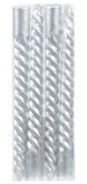  Σετ 4 τεμ. Κεριά Κηροπηγίου Ασημί 20cm 237105 (Thumb 1)