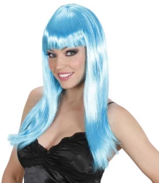 Αποκριάτικη Περούκα Beautiful Γαλάζια b0562 - 317912 (Thumb 1)