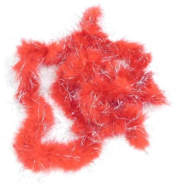 Marabou Κόκκινο με Ασημί Glitter 180cm 317914 (Thumb 1)