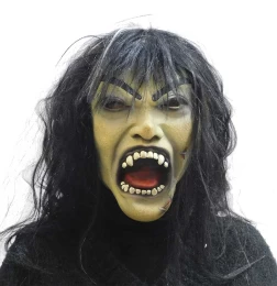 Αποκριάτικη Μάσκα Βαμπίρ Γυναίκα με Μαλλιά 317922 (Thumb 1)