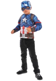 Αποκριάτικο Σετ Μπλούζα Μάσκα Captain America G34108 (Thumb 1)